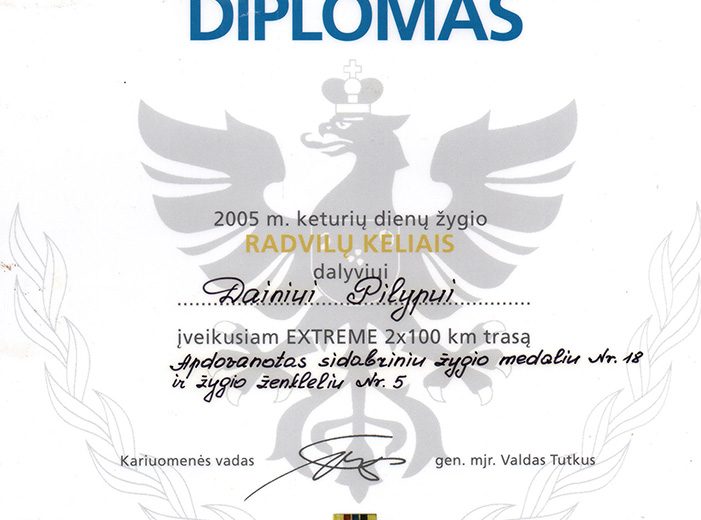 2005 08 11 – eXtreme 2×100 km diplomas